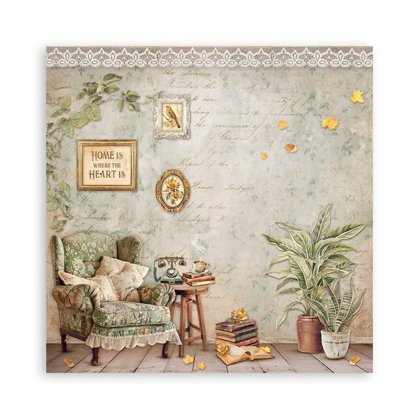 Stamperia Single-Sided Paper Pad 12"x 12" 22/Pkg - Golden Harmony