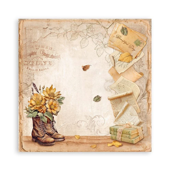 Stamperia Single-Sided Paper Pad 8"x 8" 22/Pkg - Golden Harmony*