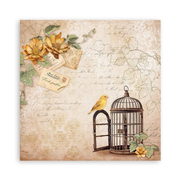 Stamperia Single-Sided Paper Pad 8"x 8" 22/Pkg - Golden Harmony*