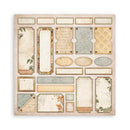 Stamperia Single-Sided Paper Pad 8"x 8" 22/Pkg - Golden Harmony*
