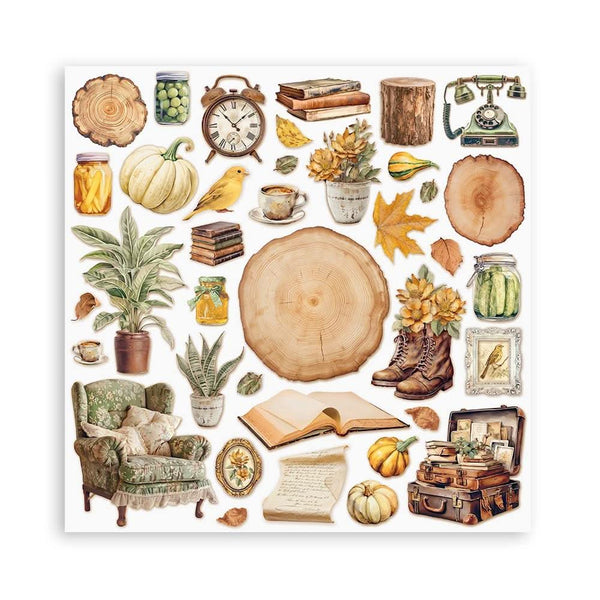 Stamperia Single-Sided Paper Pad 8"x 8" 22/Pkg - Golden Harmony*