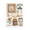 Stamperia A5 Washi Pad 8/Pkg - Golden Harmony