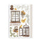 Stamperia A5 Washi Pad 8/Pkg - Golden Harmony