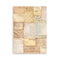 Stamperia A5 Washi Pad 8/Pkg - Golden Harmony