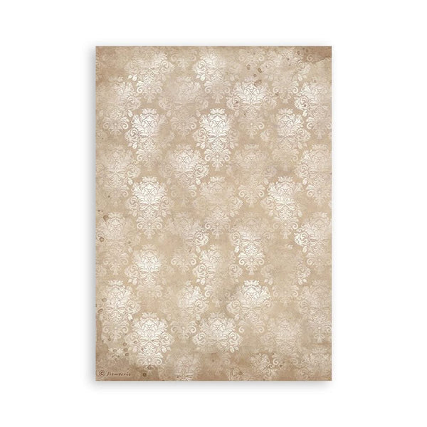Stamperia A5 Washi Pad 8/Pkg - Golden Harmony