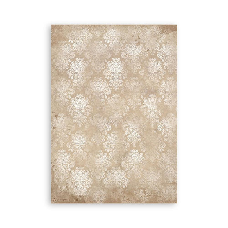 Stamperia A5 Washi Pad 8/Pkg - Golden Harmony