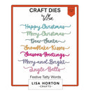 Lisa Horton Crafts Festive Dies Tatty Words