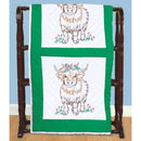 Jack Dempsey Stamped White Quilt Blocks 18"X18" 6/Pkg Highland Cow*