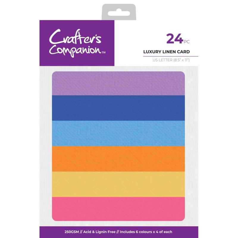 Crafter's Companion Luxury Linen Card Pack 8.5"X11" Love Birds*