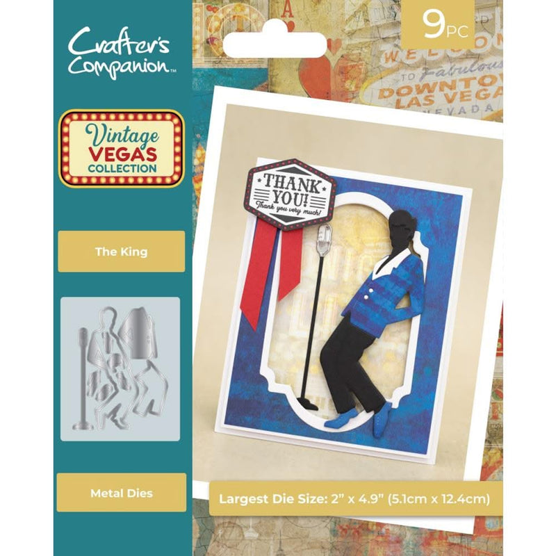 Crafter's Companion Metal Die The King, Vintage Vegas*