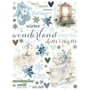 Simple Vintage Fresh Snow Rub-Ons 6"X8"