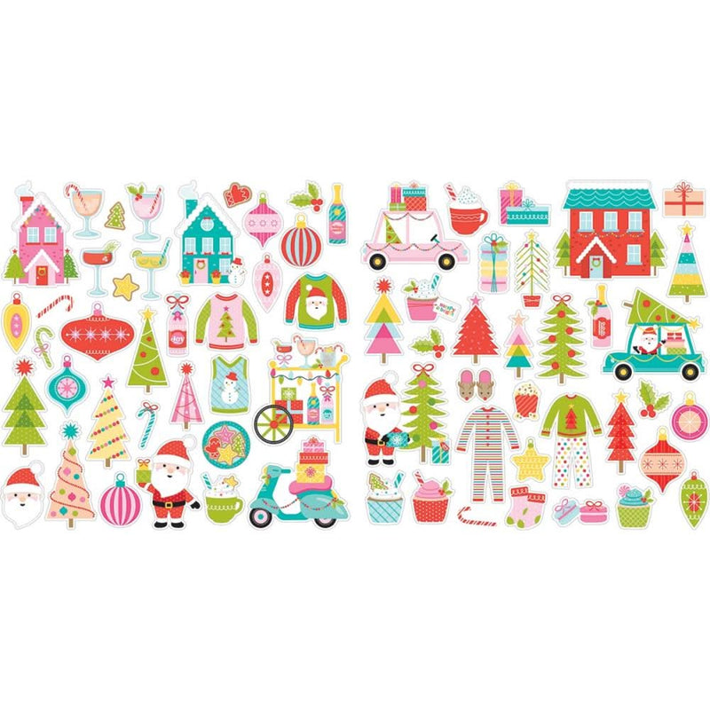 Bella Blvd Cardstock Ephemera Icons, Merry Mingle*