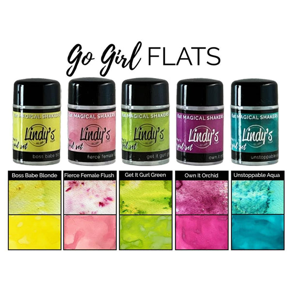 Lindy's Stamp Gang Magical Shaker 2.0 Set 5/Pkg Go Girl Flats