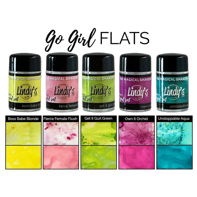 Lindy's Stamp Gang Magical Shaker 2.0 Set 5/Pkg Go Girl Flats