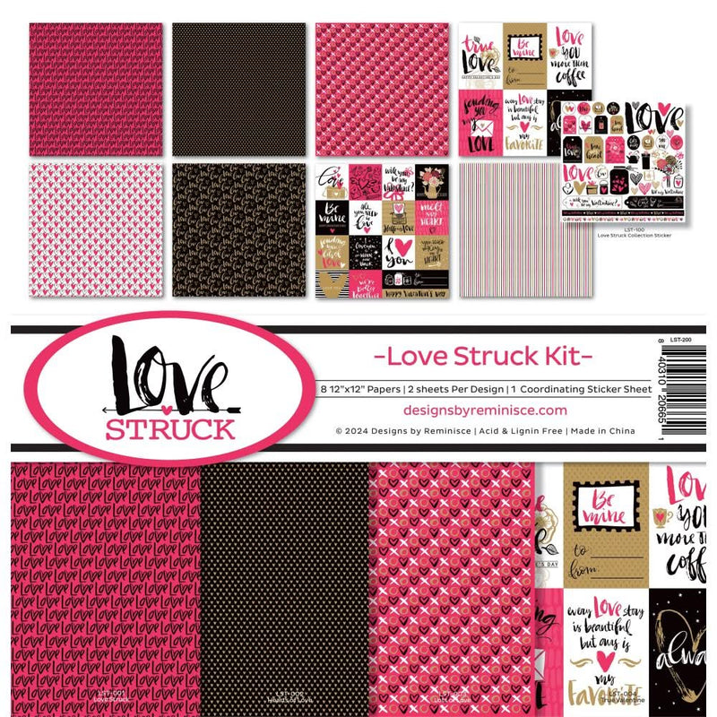 Reminisce Collection Kit 12"X12" - Lovestruck*