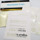 Deco Foil Transfer Sheets 6"X6" 12/Pkg - Blizzard