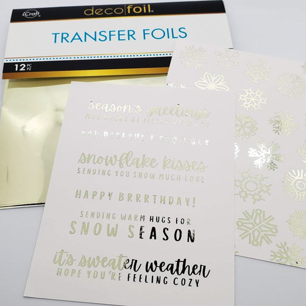 Deco Foil Transfer Sheets 6"X6" 12/Pkg - Birch