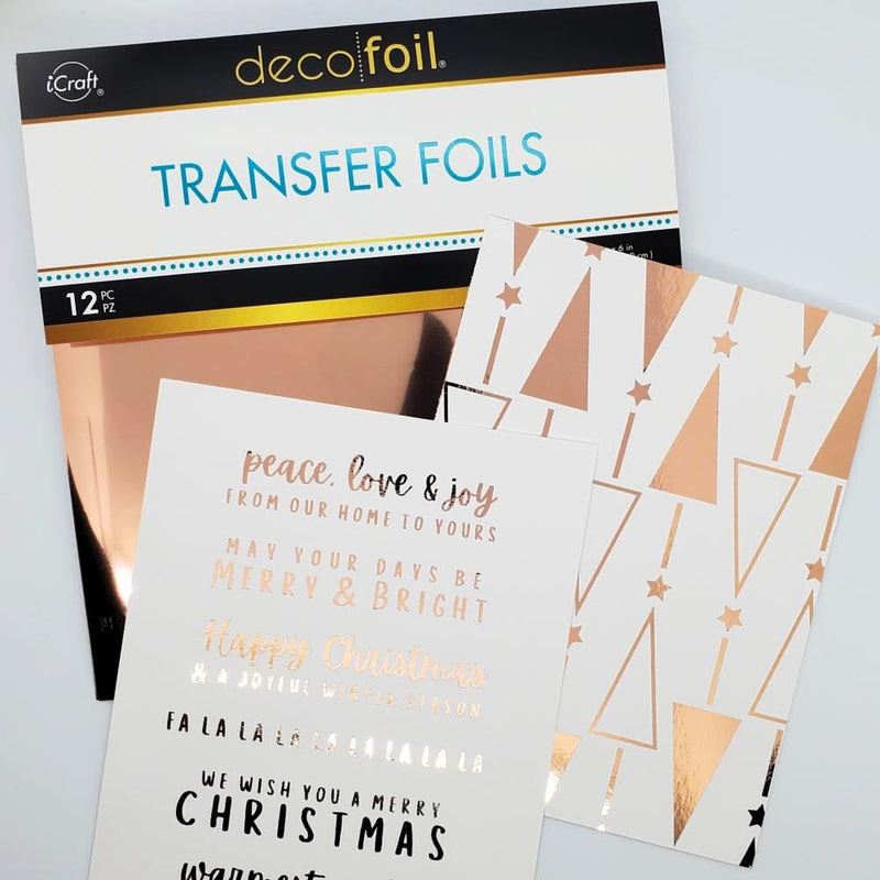 Deco Foil Transfer Sheets 6"X6" 12/Pkg - Berry Crush