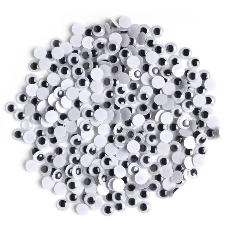 CousinDIY Paste-On Wiggle Eyes 7mm 286/Pkg Black