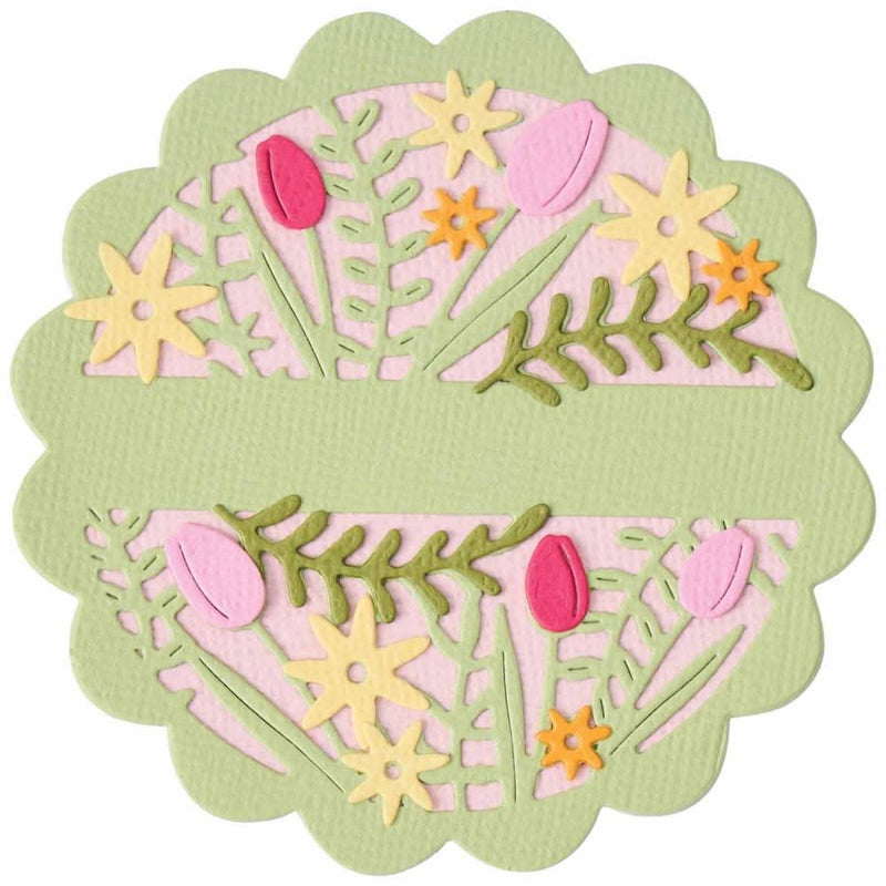 Sizzix Thinlits Die Set By Catherine Pooler 6/Pkg - Tulips & Blooms Circle*
