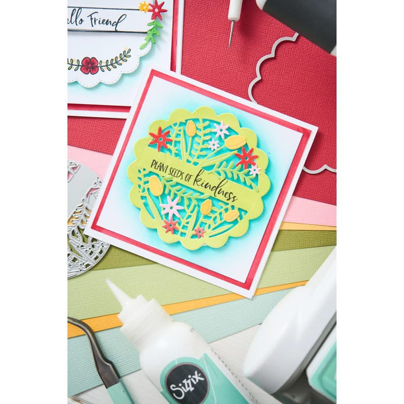 Sizzix Thinlits Die Set By Catherine Pooler 6/Pkg - Tulips & Blooms Circle*
