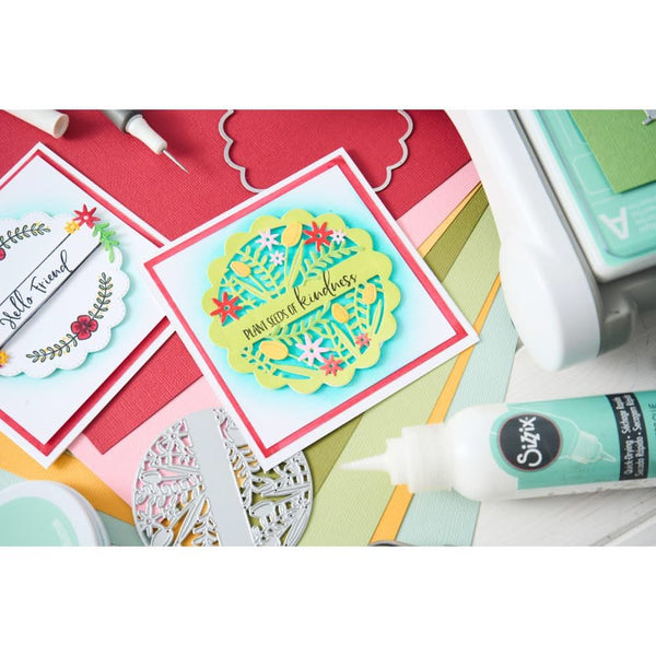 Sizzix Thinlits Die Set By Catherine Pooler 10/Pkg - Scalloped Circles, Borders & Banners*