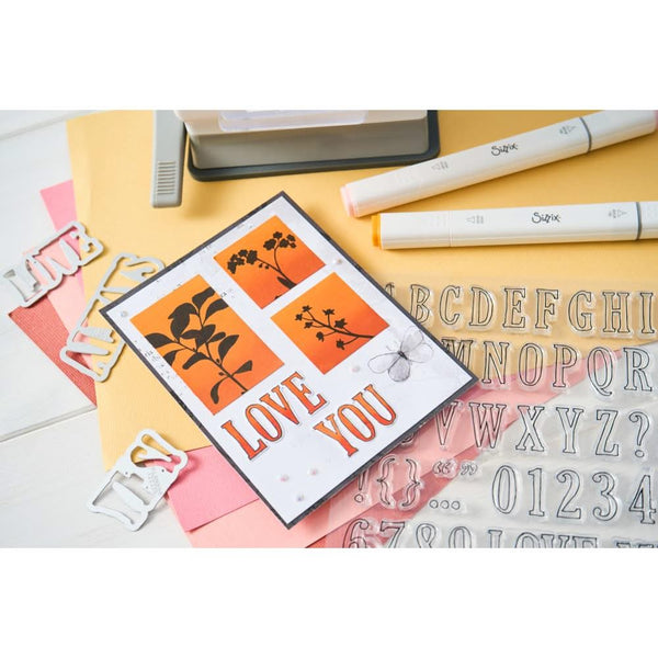 Sizzix Framelits Die Set By 49 And Market - Fine Line Alpha 02*