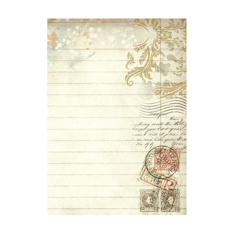 Stamperia Assorted Rice Paper Backgrounds A6 8/Sheets - Art of Travelling