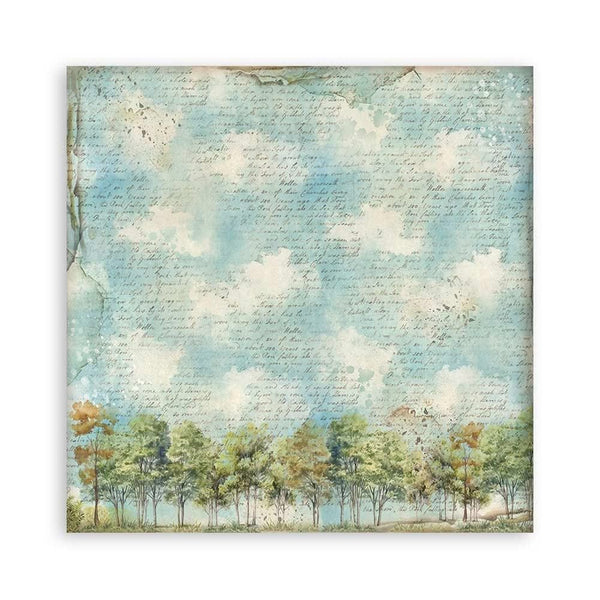 Stamperia Single-Sided Paper Pad 12"x 12" 22/Pkg - Art of Travelling^