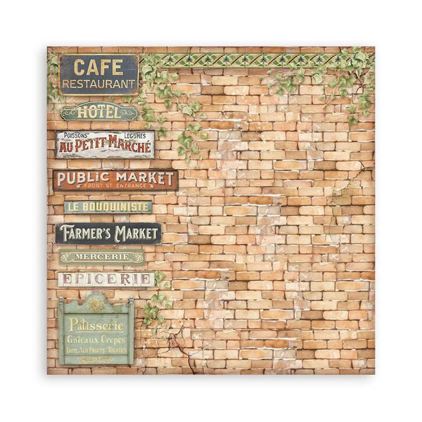 Stamperia Single-Sided Paper Pad 12"x 12" 22/Pkg - Art of Travelling^