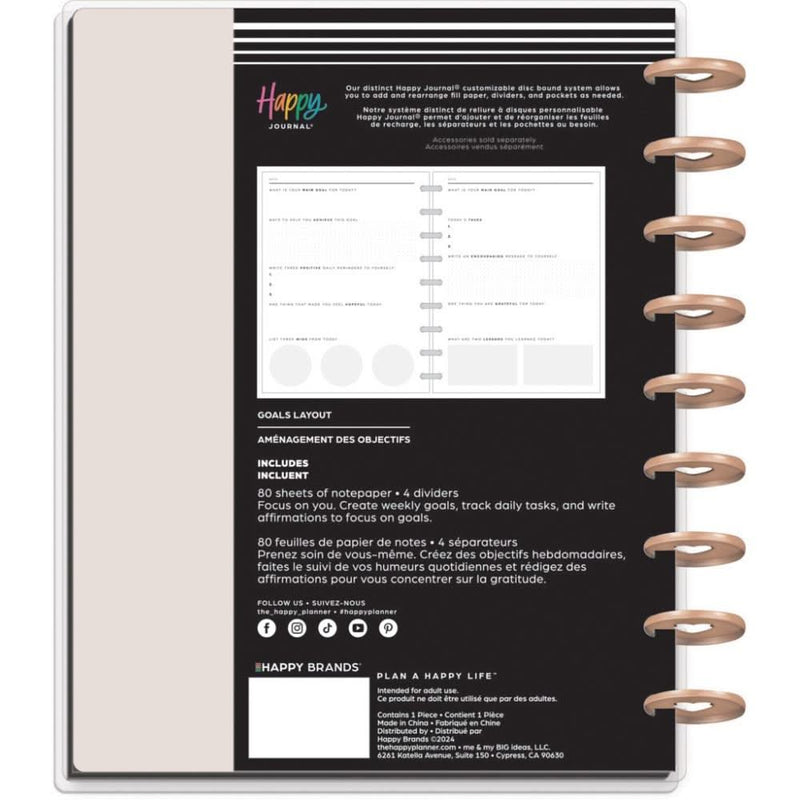 Happy Planner Classic Disc Bound Memory Keeping Journal Reflect & Grow Goals*