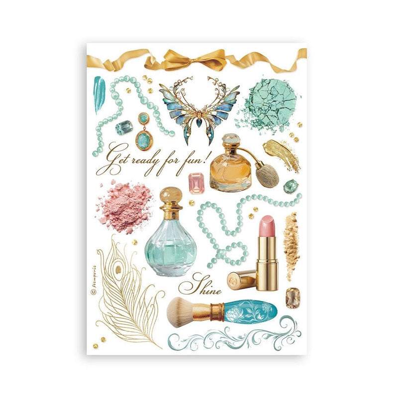 Stamperia A5 Washi Pad 8/Pkg - Masquerade