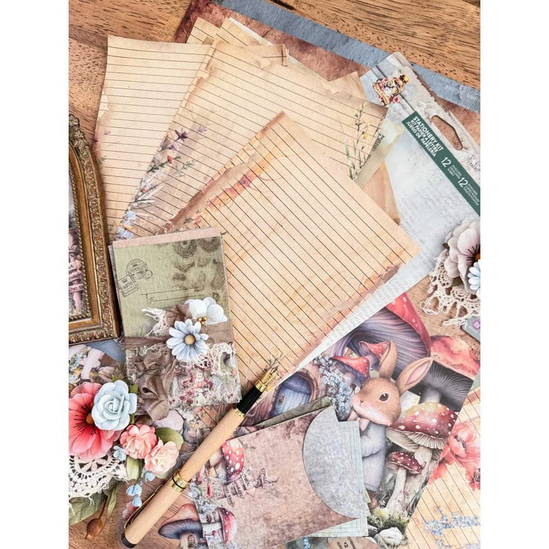 Prima Marketing Postcards & Envelopes 12/Pkg Return To Wonderland