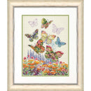 Dimensions Counted Cross Stitch Kit 10"X13" Floral Butterfly (14 Count)