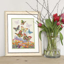 Dimensions Counted Cross Stitch Kit 10"X13" Floral Butterfly (14 Count)
