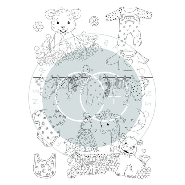 Craft Consortium Little Ones Photopolymer Stamp Set Clothes