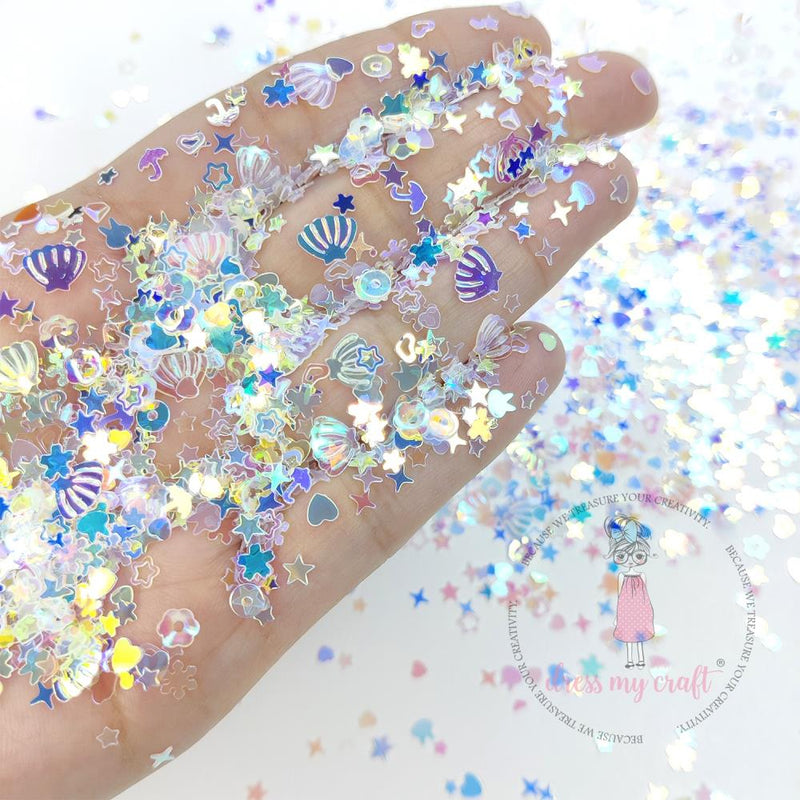 Dress My Craft Sequins 8gms Holographic Mermaid Shimmer