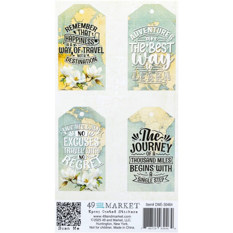 49 And Market Epoxy Stickers Wanderlust Explorer^