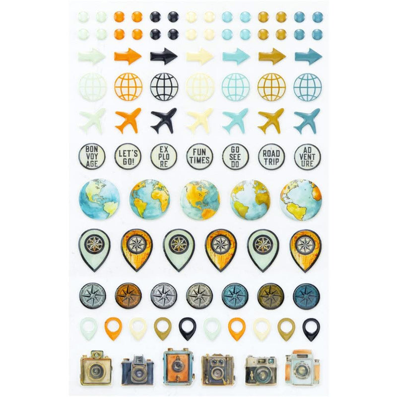 49 And Market Epoxy Stickers Wanderlust Explorer^