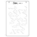 Sizzix A6 Layered Stencils By Catherine Pooler 4/Pkg - In The Clouds