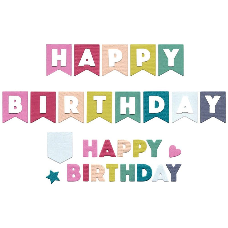 Sizzix Thinlits Die Set By Catherine Pooler 17/Pkg - Birthday Bunting
