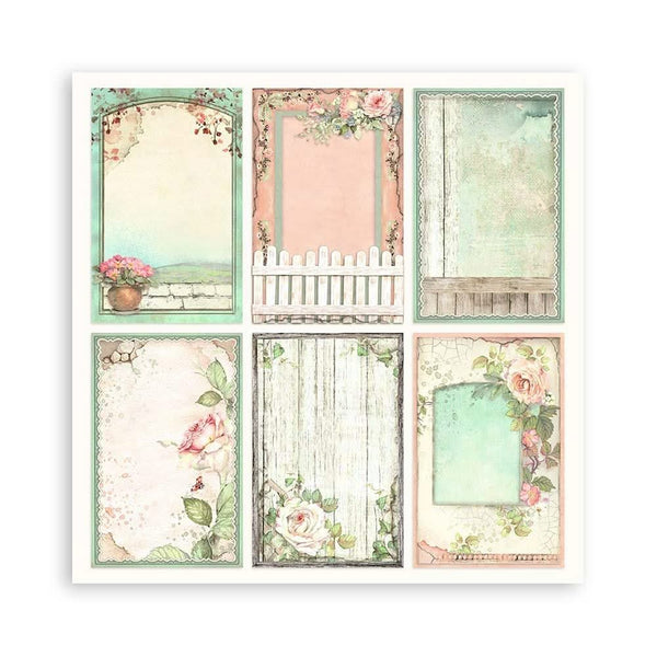 Stamperia Single-Sided Paper Pad 8"x 8" 22/Pkg - House of Roses^