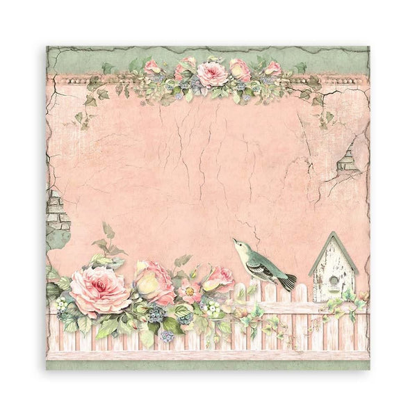 Stamperia Single-Sided Paper Pad 8"x 8" 22/Pkg - House of Roses^