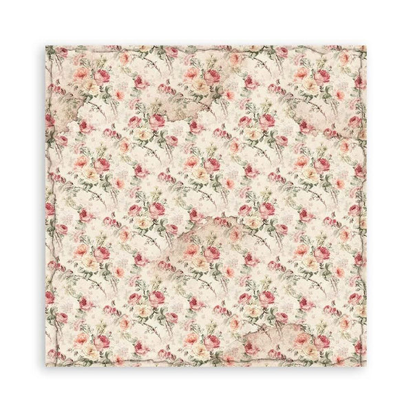 Stamperia Single-Sided Paper Pad 8"x 8" 22/Pkg - House of Roses^