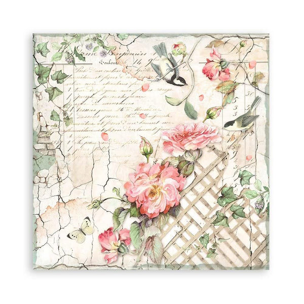 Stamperia Single-Sided Paper Pad 8"x 8" 22/Pkg - House of Roses^