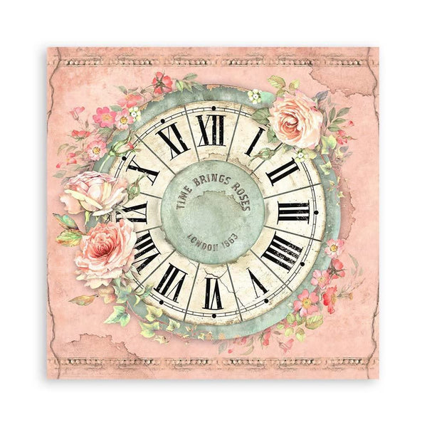 Stamperia Single-Sided Paper Pad 8"x 8" 22/Pkg - House of Roses^