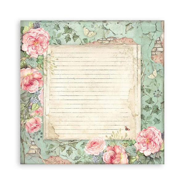 Stamperia Single-Sided Paper Pad 8"x 8" 22/Pkg - House of Roses^