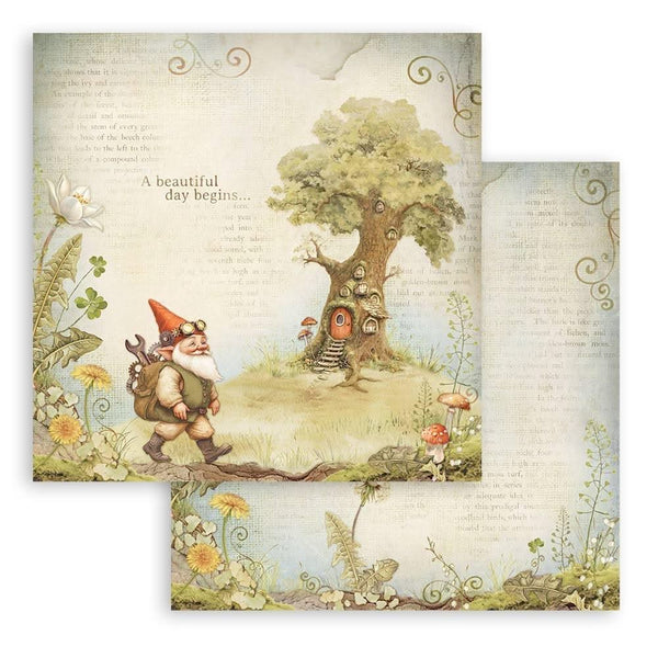 Stamperia Double-Sided Paper Pad 12"x 12" 10/Pkg - Hidden Grove
