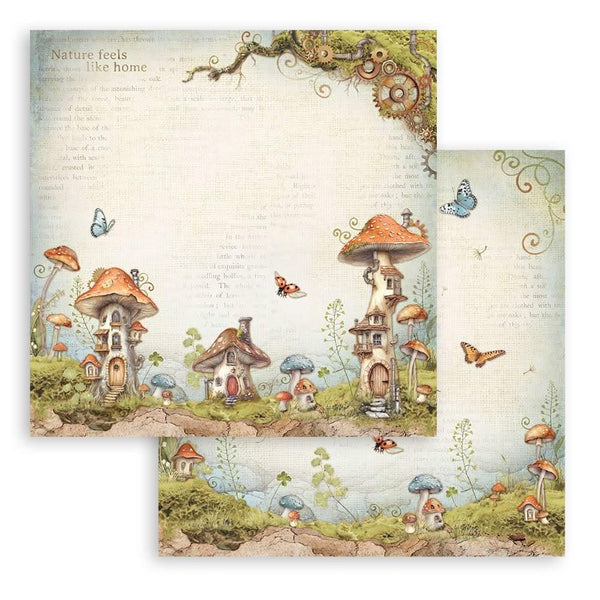 Stamperia Double-Sided Paper Pad 12"x 12" 10/Pkg - Hidden Grove