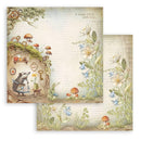 Stamperia Scrapbooking Pad 8"x 8" 10/Pkg - Hidden Grove